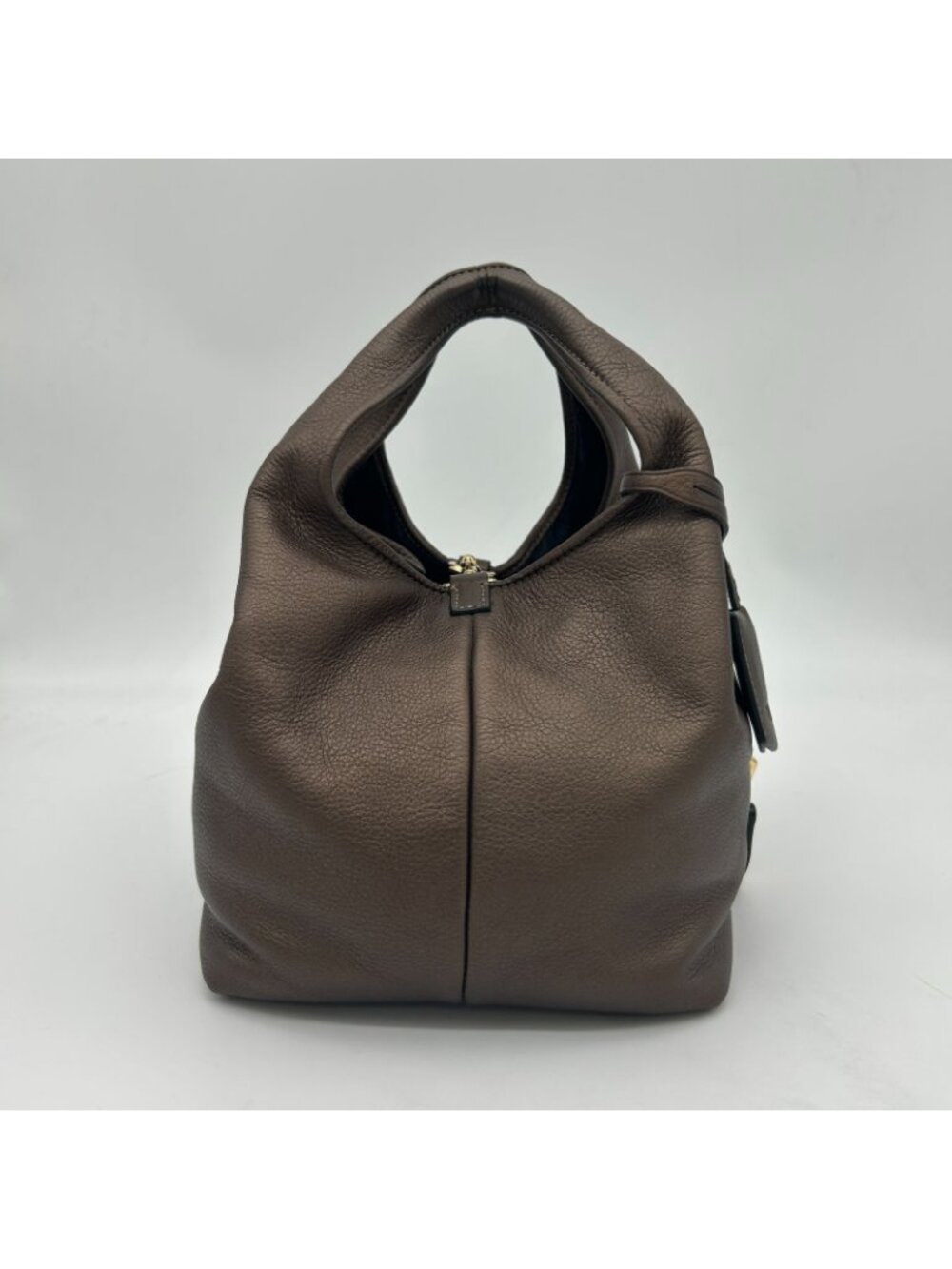 Loewe Karie Tote Bag Canvas Leather Gold - Picture 4 of 16